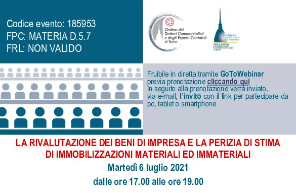 LA RIVALUTAZIONE DEI BENI DI IMPRESA E LA PERIZIA DI STIMA  DI IMMOBILIZZAZIONI MATERIALI ED IMMATERIALI